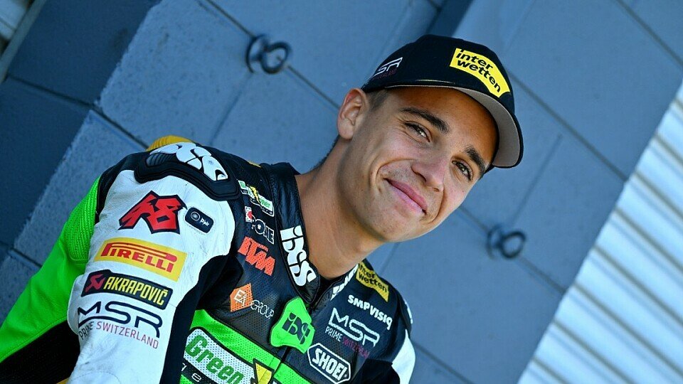 Noah Dettwiler bekam einen Moto3-Platz für 2026 zugesichert, Foto: CIP Green Power / PSP Swiderek