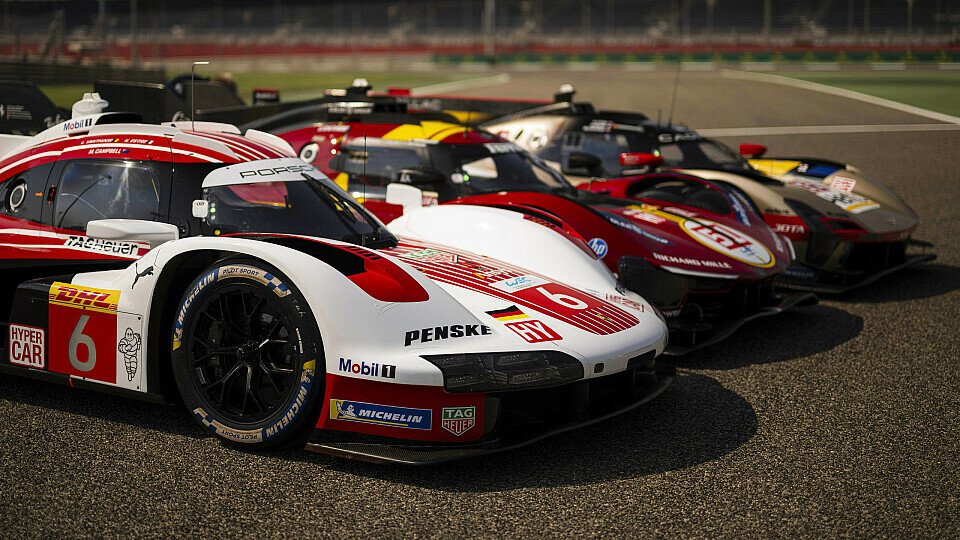 Der Porsche #6, der Ferrari #51 und der Cadillac #12