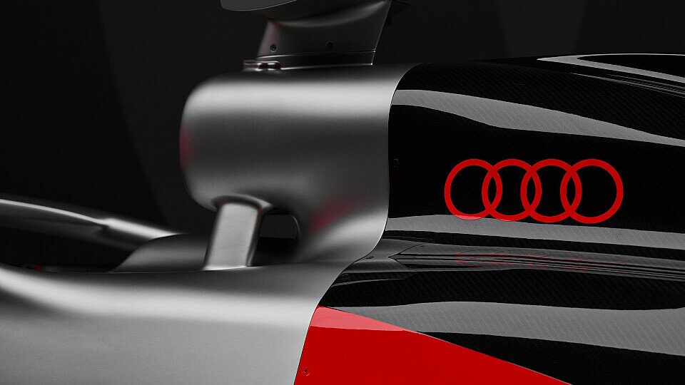 Ein Render der noch sponsorlosen Lackierung des R26, des Konzepts von Audi für den Formel-1-Einstieg