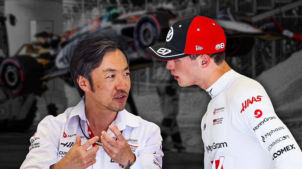 Bildmontage Oliver Bearman und Ayao Komatsu