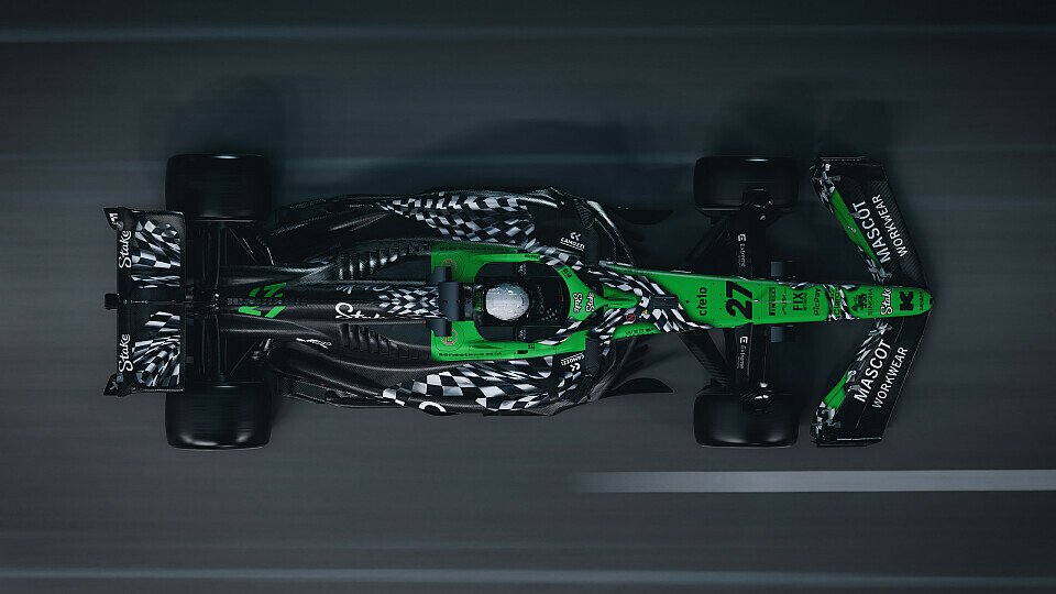 Ein Render der Spezial-Lackierung von Sauber in Las Vegas
