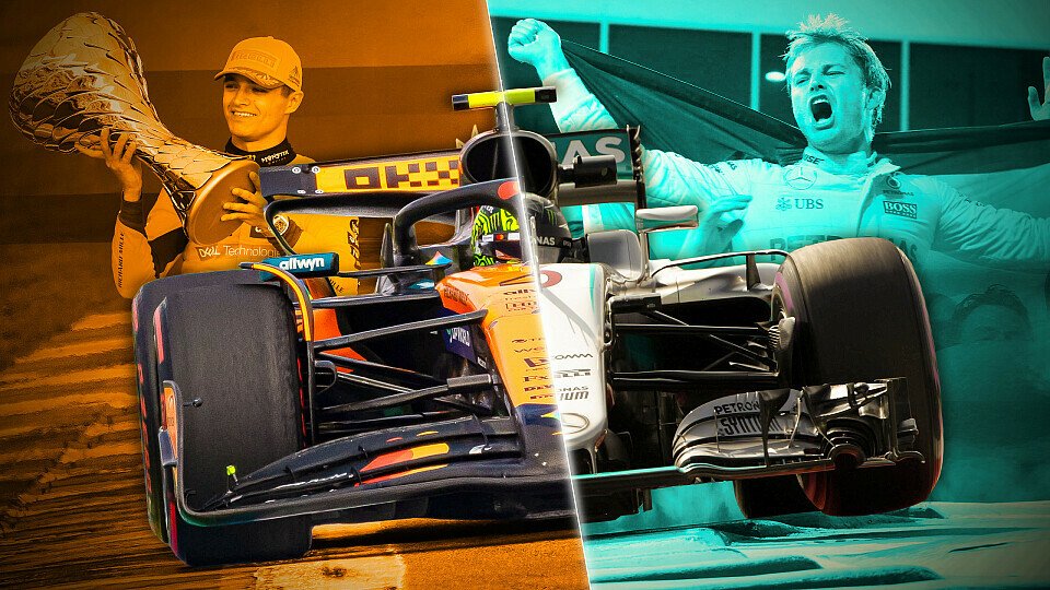 Nico Rosberg und Lando Norris im Vergleich