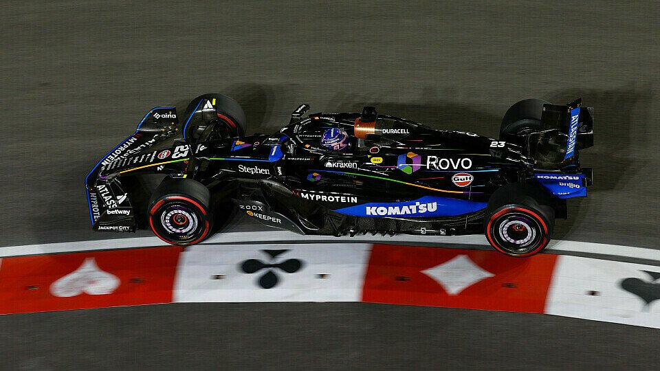 Alex Albon auf dem Las Vegas Strip Circuit