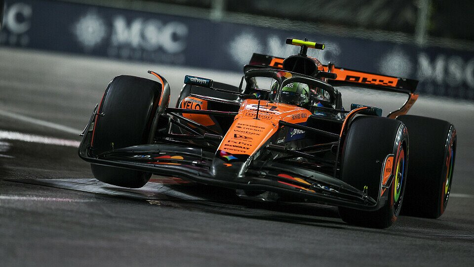 Lando Norris am Samstag bei der Formel 1 in Las Vegas
