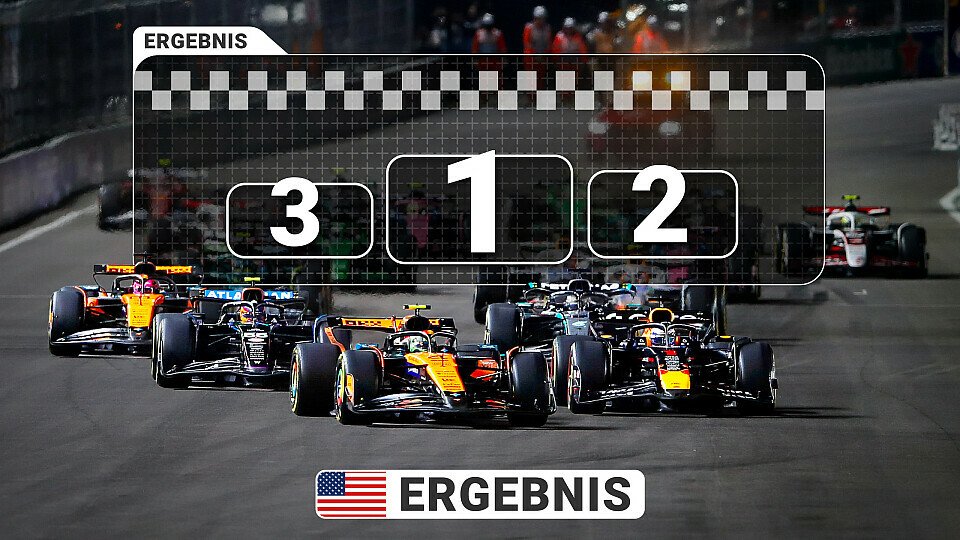 Ergebnis zum Formel 1 Rennen in Las Vegas