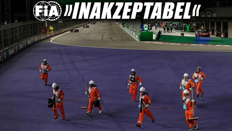 Marshalls während dem Rennen auf der Strecke in Las Vegas