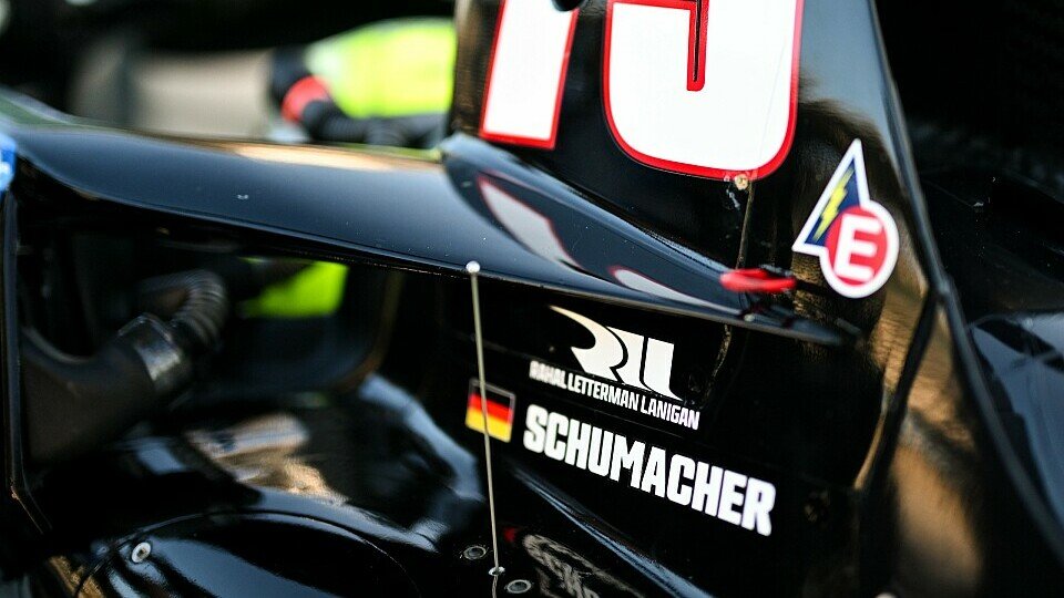 Mick Schumachers Name auf einem IndyCar von RLL