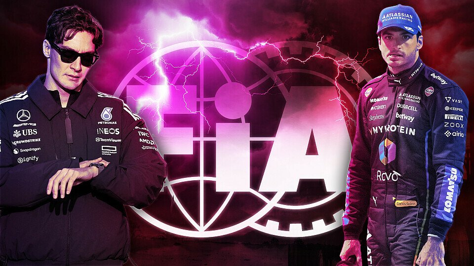 George Russell und Carlos Sainz gegen die Stewards