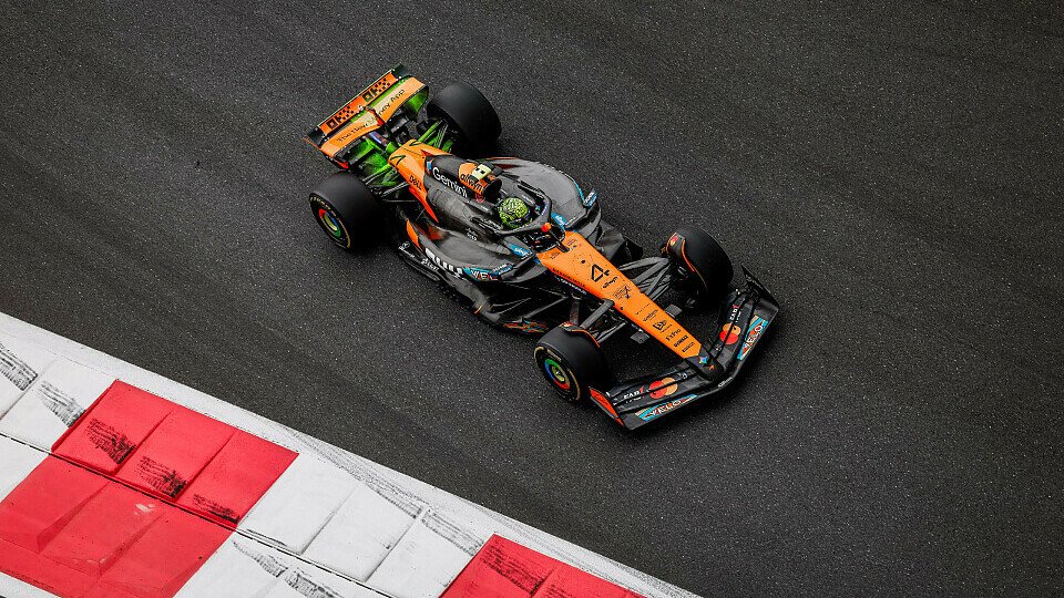 Lando Norris am Freitag bei der Formel 1 in Abu Dhabi
