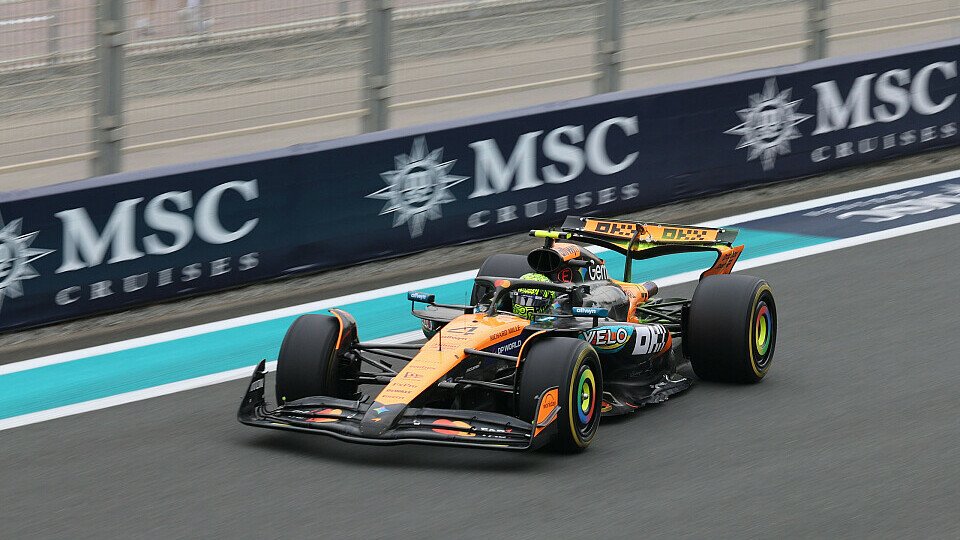 Lando Norris am Freitag bei der Formel 1 in Abu Dhabi
