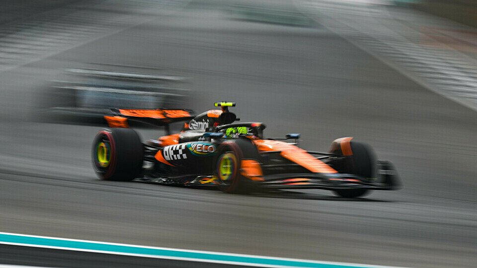 Lando Norris am Freitag bei der Formel 1 in Abu Dhabi
