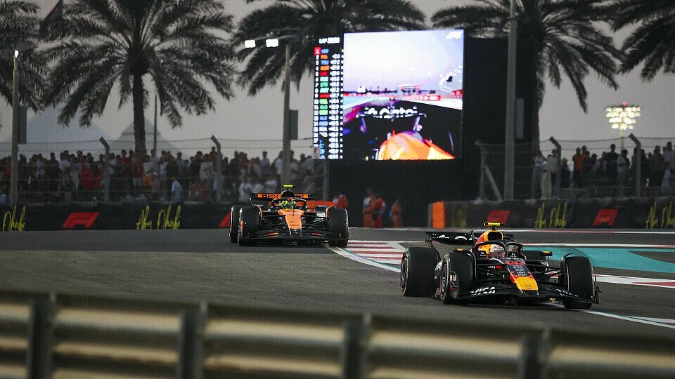 Lando Norris und Yuki Tsunoda am Sonntag bei der Formel 1 in Abu Dhabi Lando Norris und Yuki Tsunoda am Sonntag bei der Formel 1 in Abu Dhabi