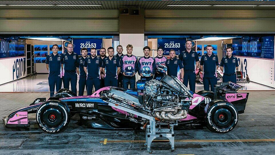 Alpine verabschiedet sich in Abu Dhabi von Motorenhersteller Renault Alpine verabschiedet sich in Abu Dhabi von Motorenhersteller Renault