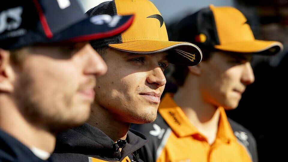 Lando Norris vor Oscar Piastri und Max Verstappen