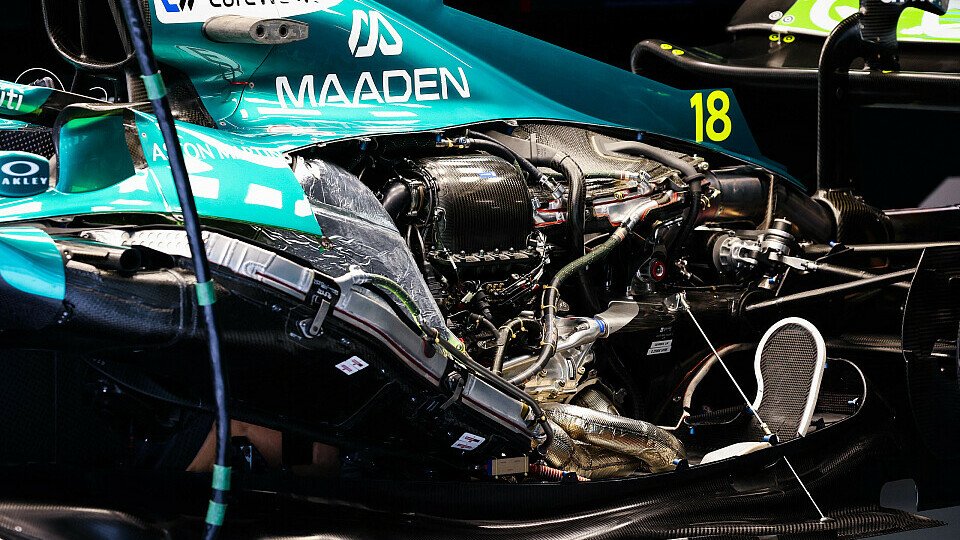 Blick auf Power Unit von Aston Martin