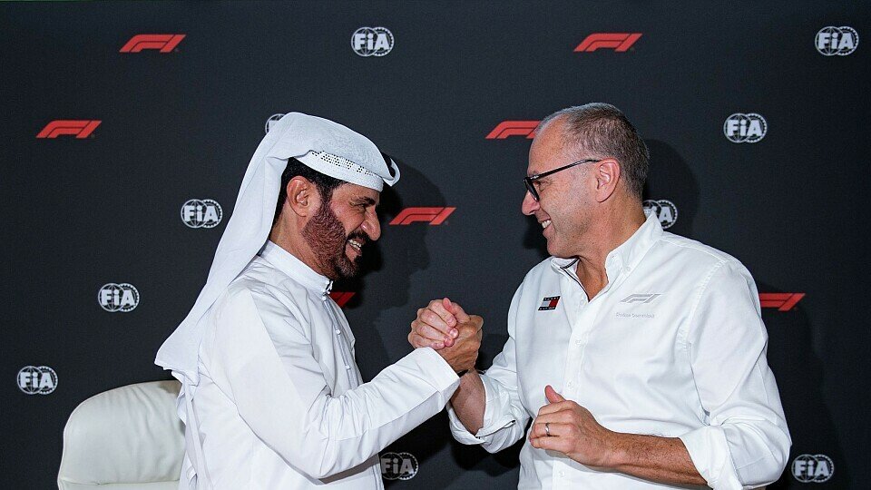 Stefano Domenicali and Mohammed Ben Sulayem unterschreiben das Concorde Governance Agreement