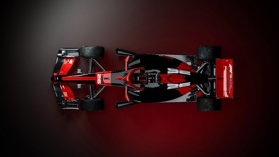 F1-Bolide 2026 (Rendering) von oben