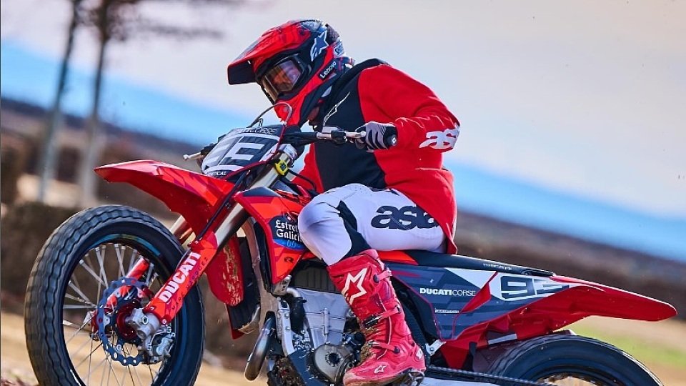 Marc Marquez beim Flat-Track-Training Marc Marquez beim Flat-Track-Training