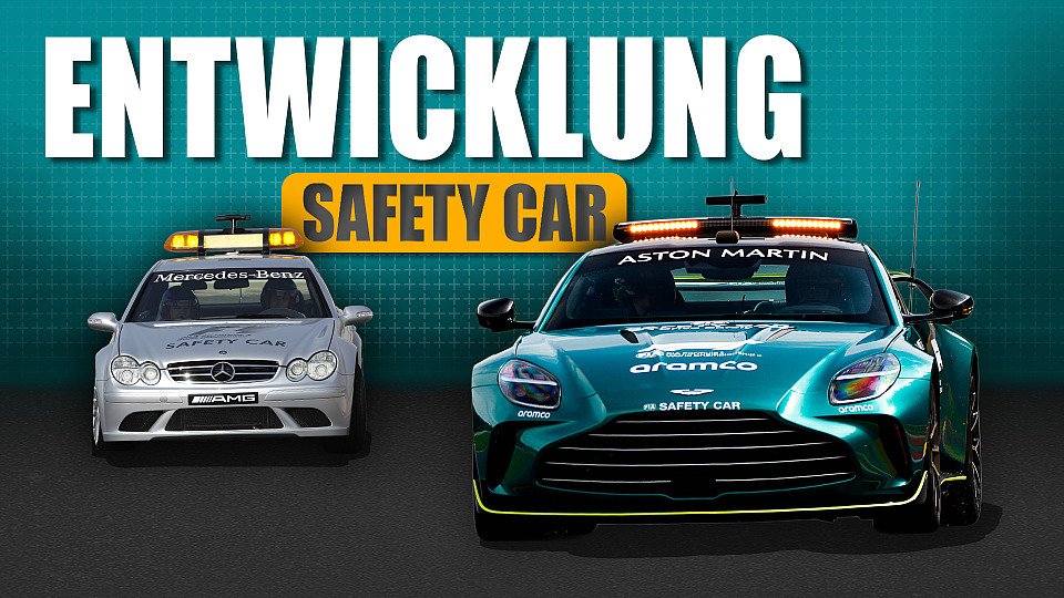 Bildmontage Entwicklung der Safety Cars