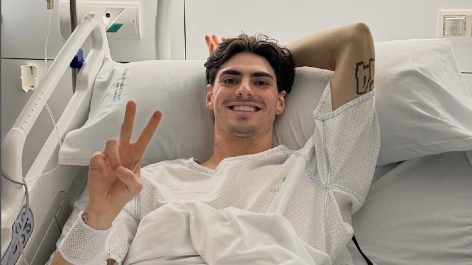 Fermin Aldeguer im Krankenhaus in Barcelona
