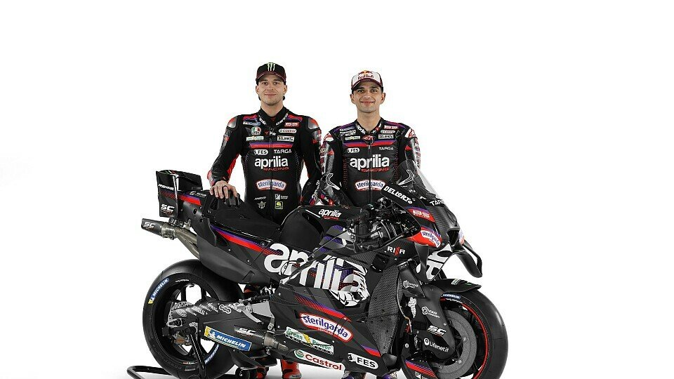 Marco Bezzecchi und Jorge Martin mit der neuen Aprilia, Foto: Aprilia Media