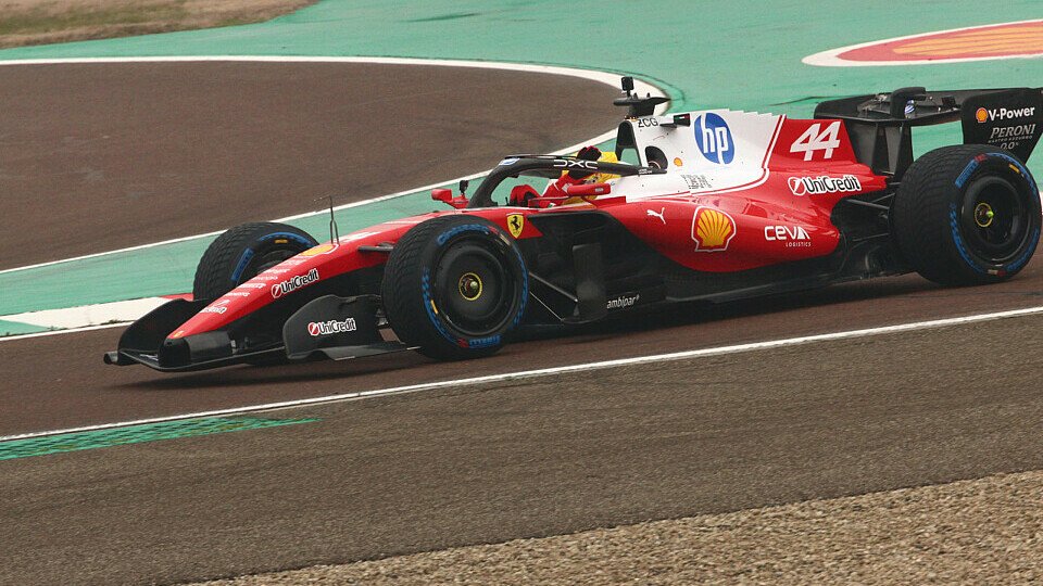 Der neue SF-26 auf der Strecke in Fiorano