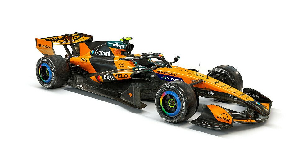 Das neue Design des McLaren MCL40 für die Formel-1-Saison 2026 mit der Startnummer von Lando Norris
