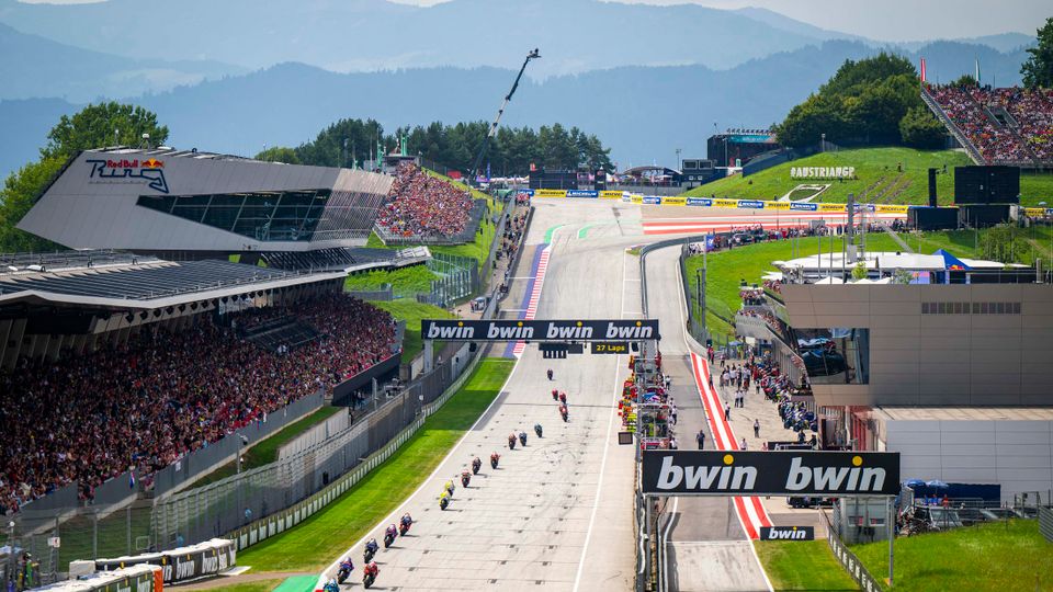 Der Start beim MotoGP-Rennen am Red Bull Ring