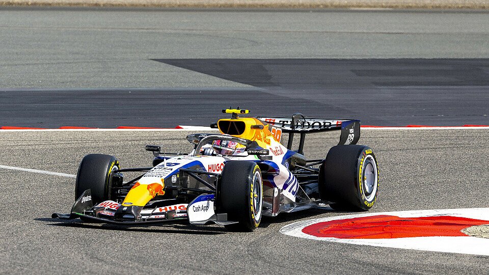 Liam Lawson im Racing Bull in Bahrain.