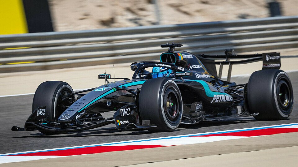 George Russell bei den Testfahrten der Formel 1 in Bahrain