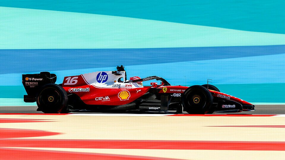 Charles Leclerc im Ferrari beim Wintertest in Bahrain