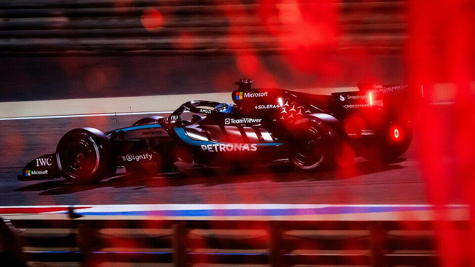 George Russell bei den F1-Testfahrten in Bahrain