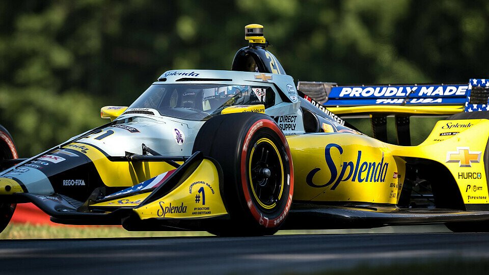 Der gelbe Bolide von Ed Carpenter Racing Der gelbe Bolide von Ed Carpenter Racing