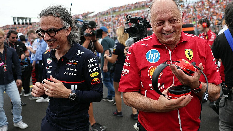 Laurent Mekies und Fred Vasseur am Grid