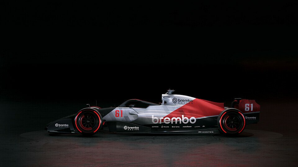 Das Brembo-Logo als Livery eines 2026er-Formel-1-Boliden
