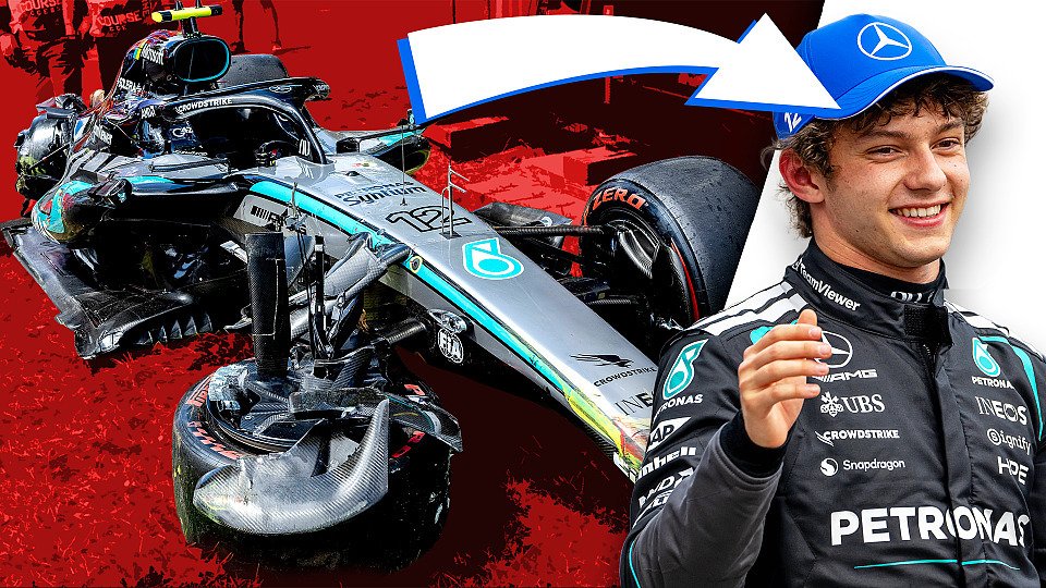 Kimi Antonelli sichert Position zwei trotz Crash im Training