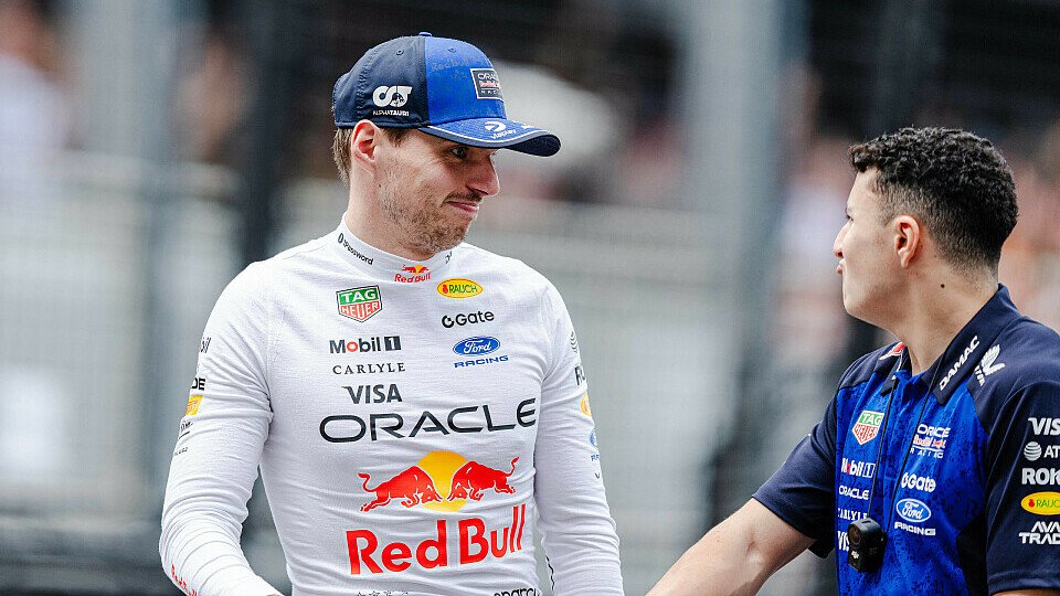 Max Verstappen und Isack Hadjar