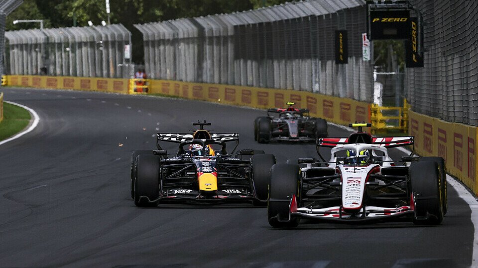 Oliver Bearman in Australien im Kampf mit Max Verstappen.