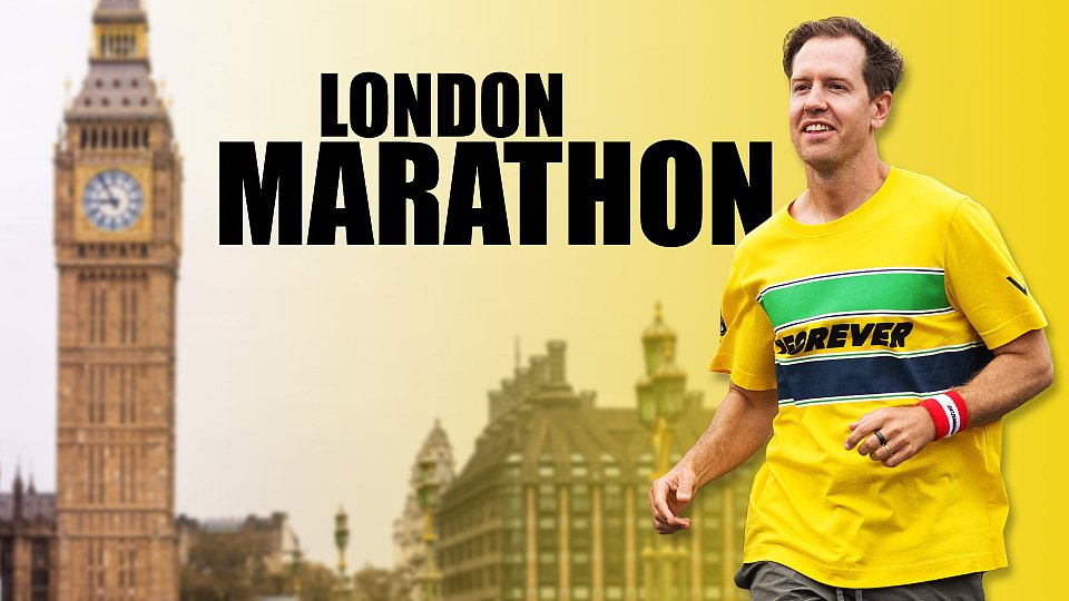 Sebastian Vettel nimmt am London Marathon teil