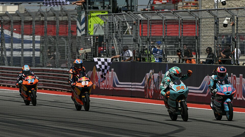 Ein Fotofinish entschied den USA-GP in Austin, Foto: MotoGP Press Ein Fotofinish entschied den USA-GP in Austin, Foto: MotoGP Press