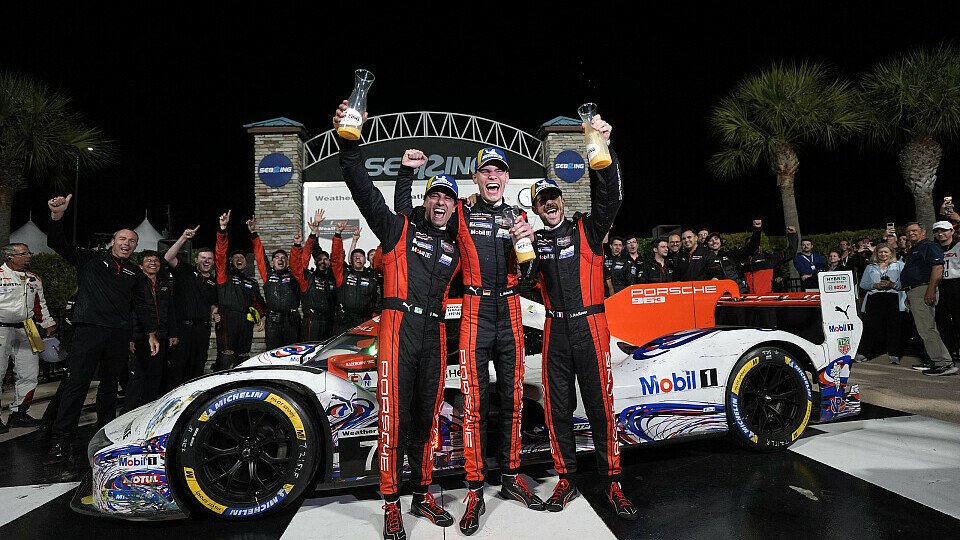 Laurin Heinrich mit Porsche beim IMSA-Rennen in Sebring