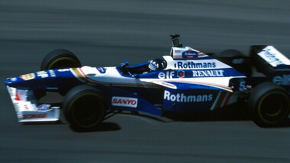 Damon Hill (Williams) beim Formel-1-Rennen in Imola (San Marino) 1996.