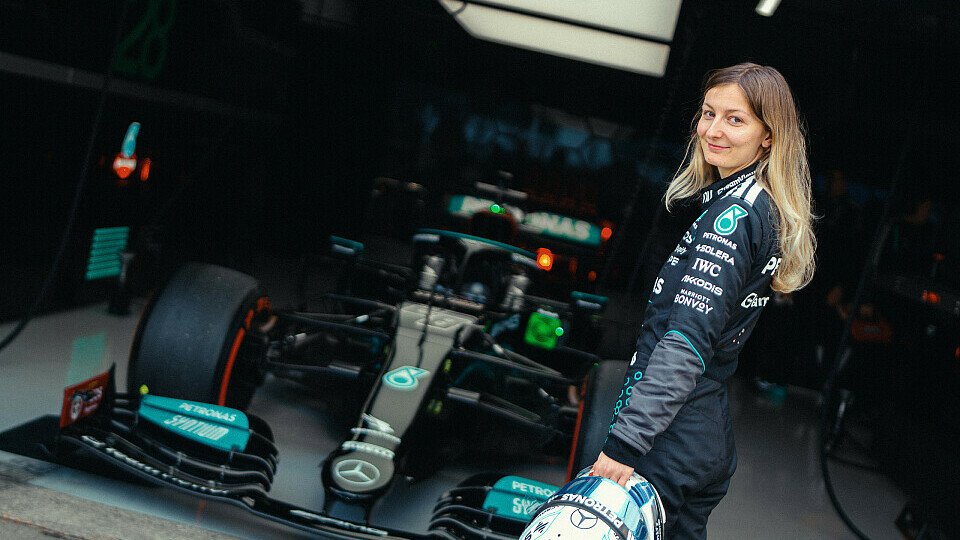 Doriane Pin beim Mercedes-Test.
