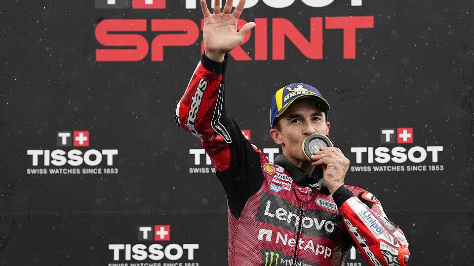 Marc Marquez feiert den Sprint-Sieg in Jerez