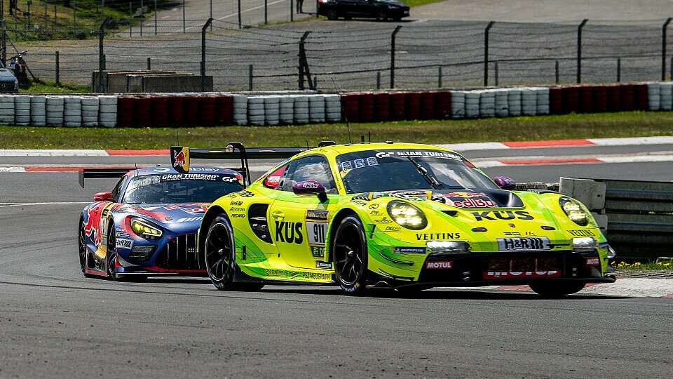 Manthey-Porsche beim NLS-Rennen auf der Nürburgring-Nordschleife