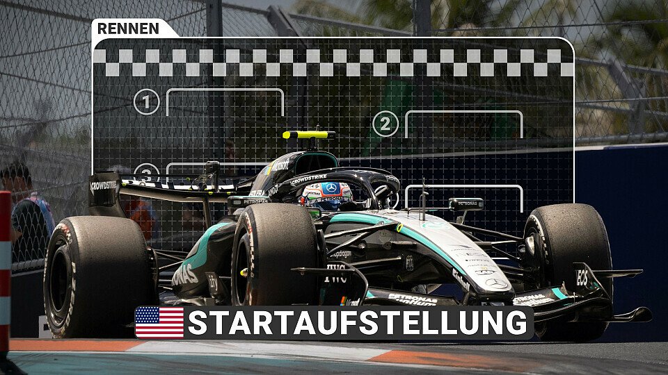Startaufstellung für den Miami GP