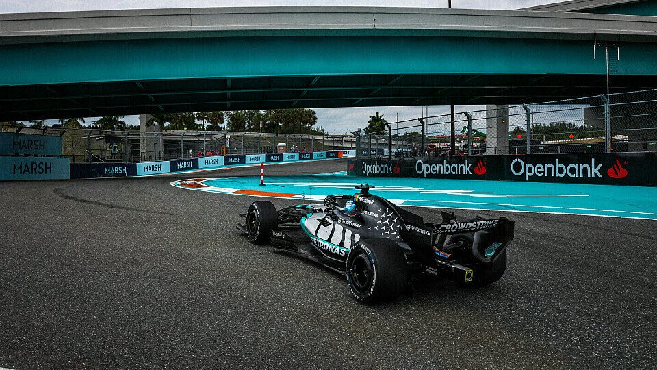 George Russell (Mercedes) beim Rennen der Formel 1 in Miami (USA)