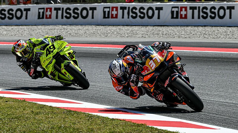 Fabio Di Giannantonio (#49) gewann den Katalonien-GP in Barcelona, Foto: MotoGP Press