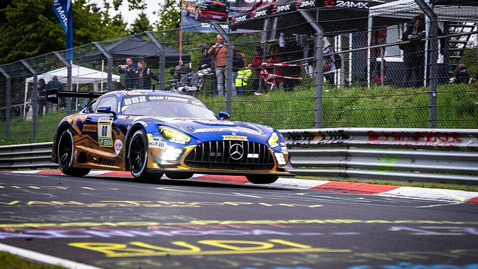 Der Mercedes-AMG GT3 von Winward mit Engel/Stolz/Schiller/Martin bei den 24h Nürburgring