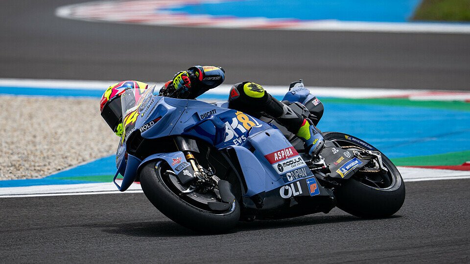 Fermin Aldeguer hatte am Sonntagmorgen die Nase vorne, Foto: Gresini Media